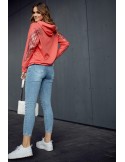 Jeans mit Abschürfungen und Gürtel 6665 - Online-Shop - Boutique